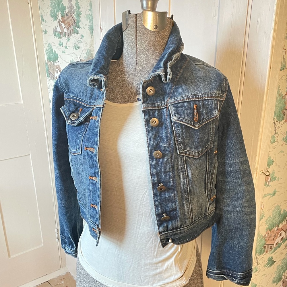 Cropped Designer Jean Jacket